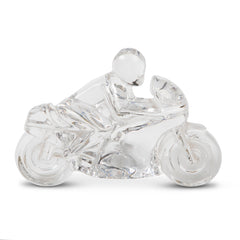 Daum Crystal Motorcycle "Circuit" Sculpture